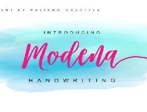 Modena font