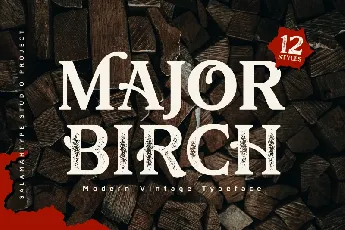 Major Birch font