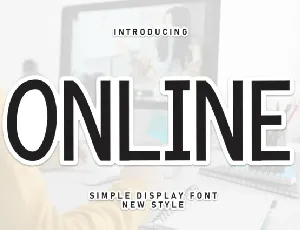 Online Display font