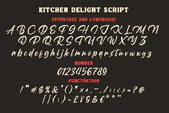 Kitchen Delight font