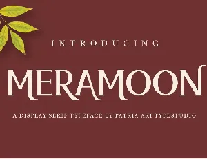 Meramoon font