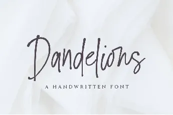 Dandelions_PERSONAL_USE_ONLY font