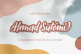 Ahmad Sutomi font