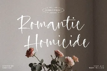 Romantic Homicide font