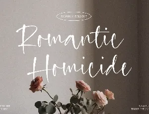 Romantic Homicide font