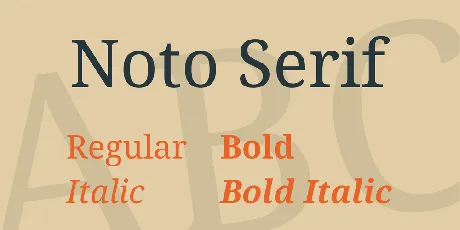 Noto Serif font