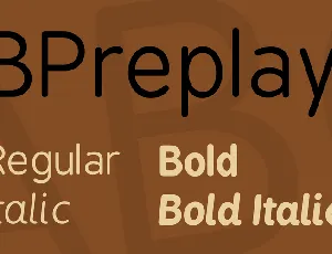 BPreplay font