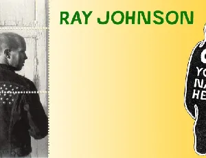 Ray Johnson font