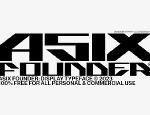 Asix Founder font