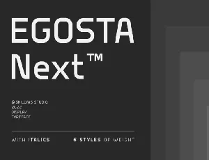 Egosta Family font