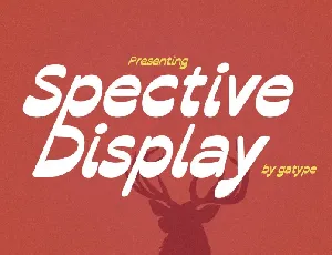 Spective Display font