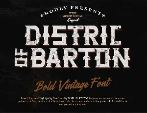 Distric of Barthon font