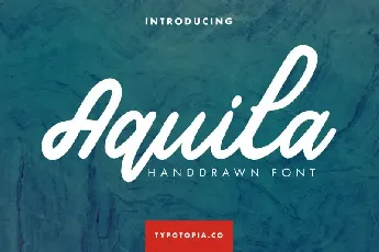 Aquila Handdrawn Script font