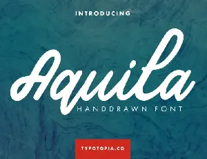 Aquila Handdrawn Script font