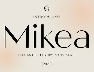 Mikea font