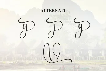 Village Script font