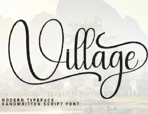 Village Script font