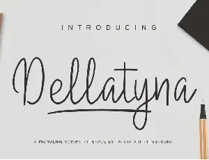 Dellatyna font