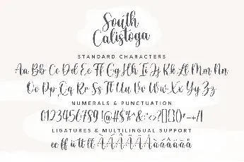 SouthCalistoga_PERSONALUSE font