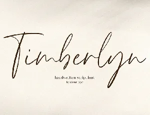 Timberlyn font
