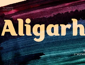 Aligarh DEMO font