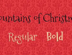 Mountains of Christmas font