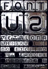 U2 Metalona* font