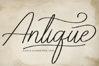 Antique Script Typeface font