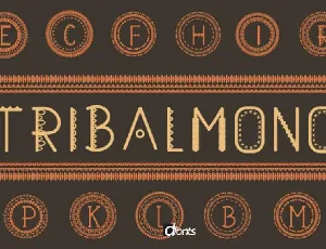 Tribalmono font