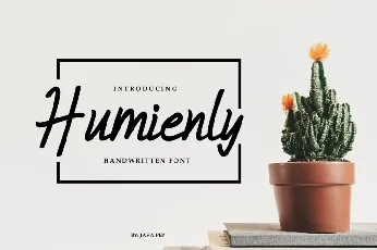 Humienly Script Free font