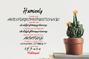 Humienly Script Free font