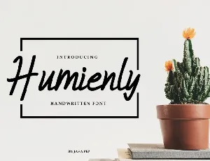 Humienly Script Free font