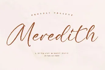 Meredith font