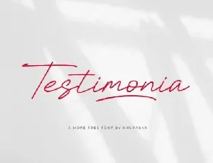 Testimonia font