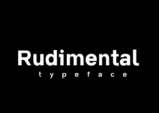 Rudimental font