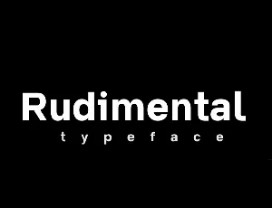 Rudimental font