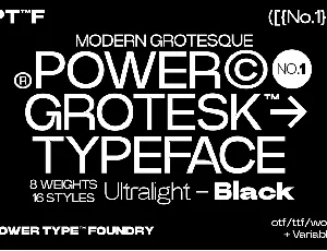 Power Grotesk font