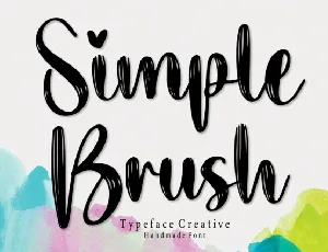 Simple Brush font