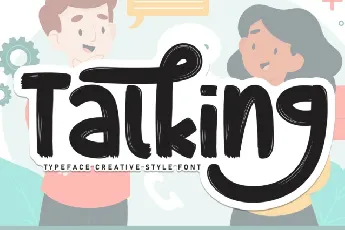 Talking Brush font