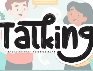 Talking Brush font