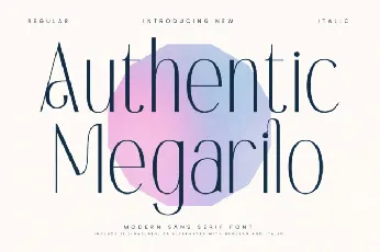 Authentic Megarilo font