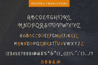 DELFINA Vintage font