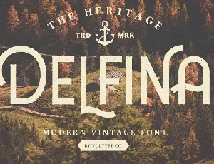 DELFINA Vintage font