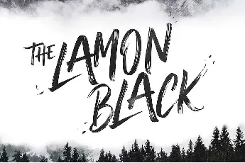 The Lamon Black font