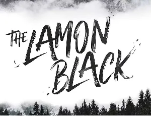 The Lamon Black font