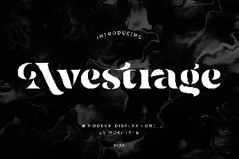 Avestrage font