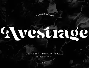 Avestrage font