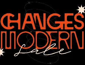 CHANGES MODERN DEMO font