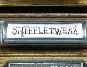 Snippletweak font