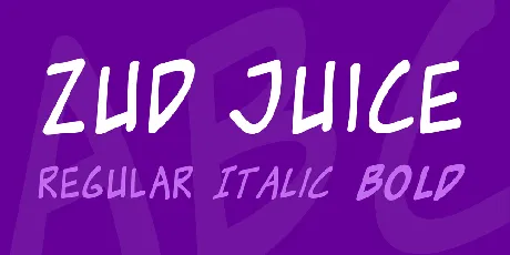 Zud Juice font